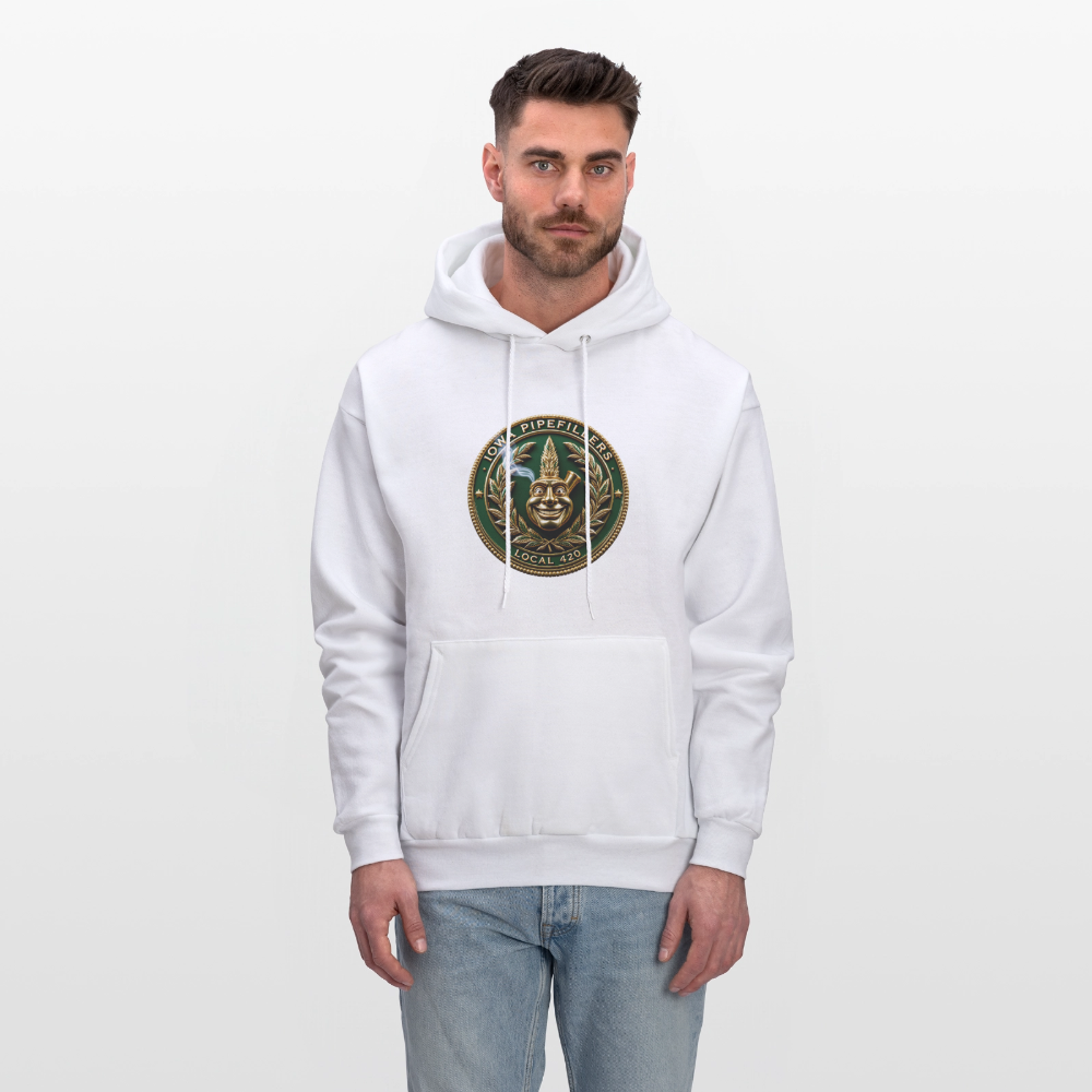 IOWA PIPEFILLERS LOCAL 420 F/B DESIGN Men's Hoodie - white