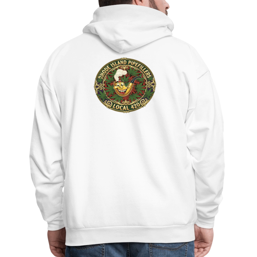 TEXAS PIPEFILLERS LOCAL 420 F/B DESIGN Men's Hoodie - white