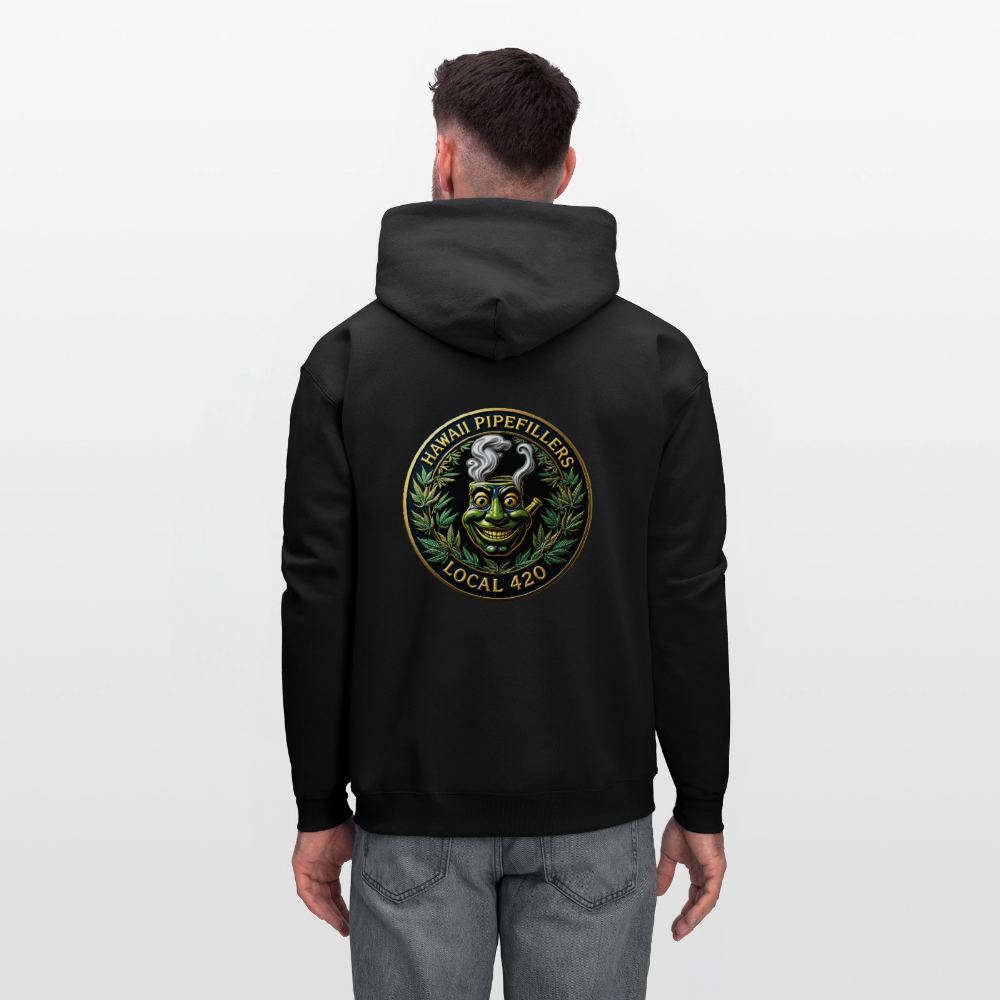 HAWAII PIPEFILLERS LOCAL 420 F/B DESIGN Men's Hoodie - black