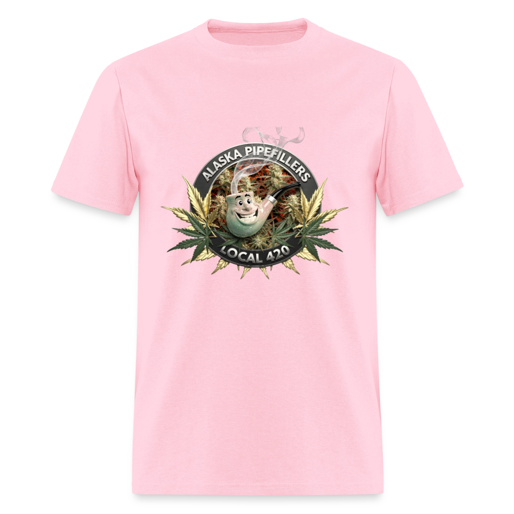 ALASKA PIPEFILLERS LOCAL 420 F/B DESIGN Men's T-Shirt - pink