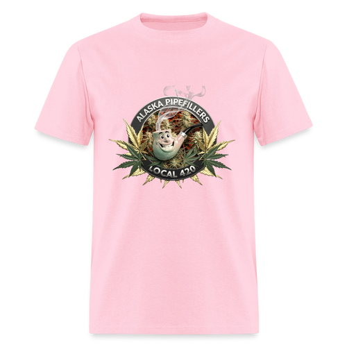ALASKA PIPEFILLERS LOCAL 420 F/B DESIGN Men's T-Shirt - pink