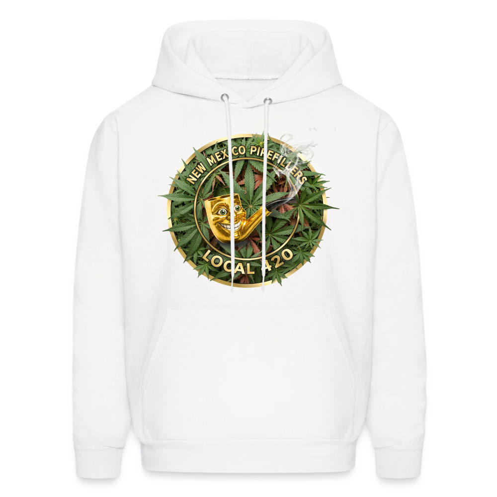 NEW MEXICO PIPEFILLERS LOCAL 420 Men's Hoodie - white