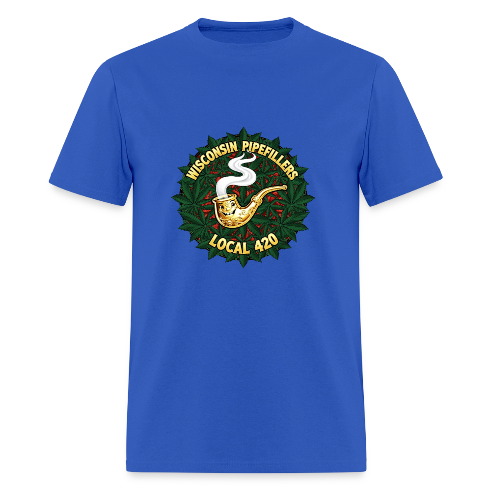 WISCONSIN PIPEFILLERS LOCAL 420 Men's T-Shirt - royal blue