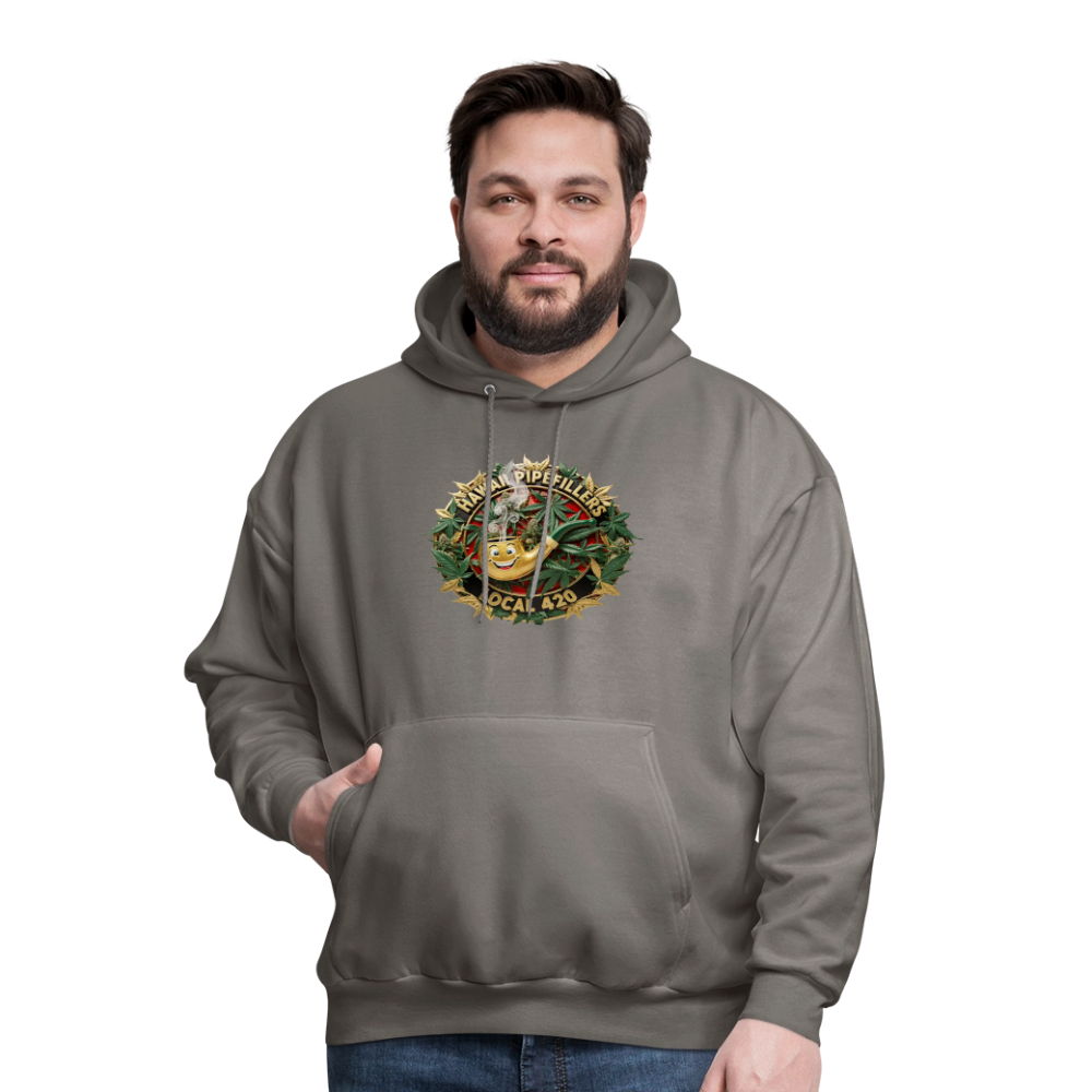HAWAII PIPEFILLERS LOCAL 420 F/B DESIGN Men's Hoodie - asphalt gray