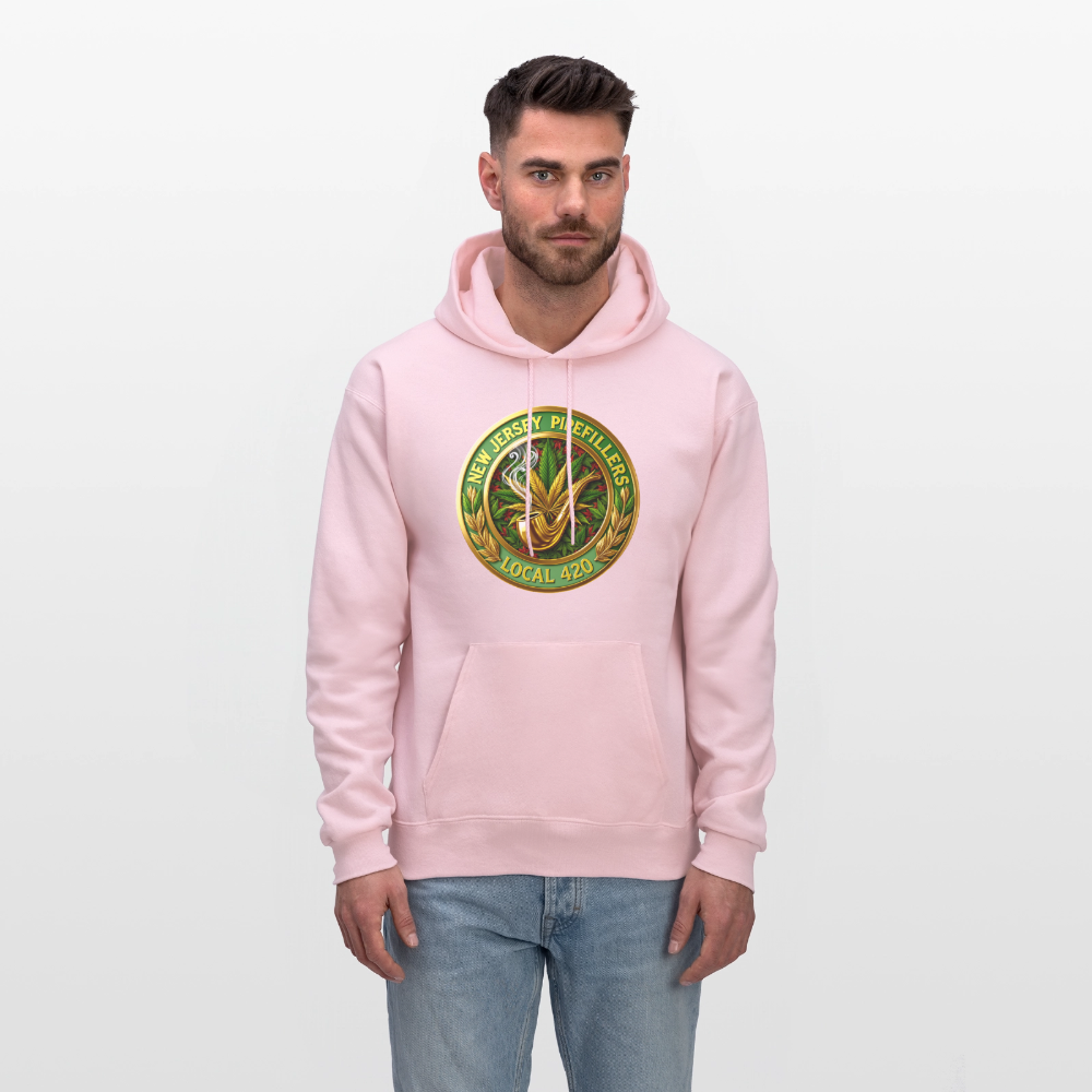 NEW JERSEY PIPEFILLERS LOCAL 420 Men's Hoodie - pale pink