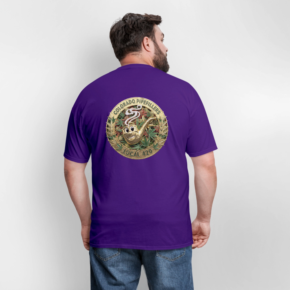COLORADO PIPEFILLERS LOCAL 420 Men's T-Shirt - purple