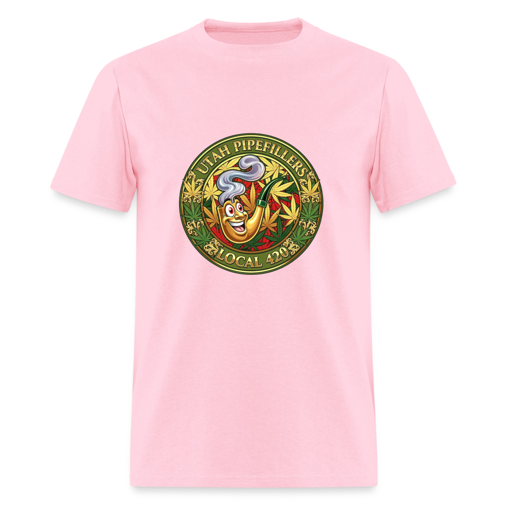 UTAH PIPEFILLERS LOCAL 420 F/B DESIGN Men's T-Shirt - pink