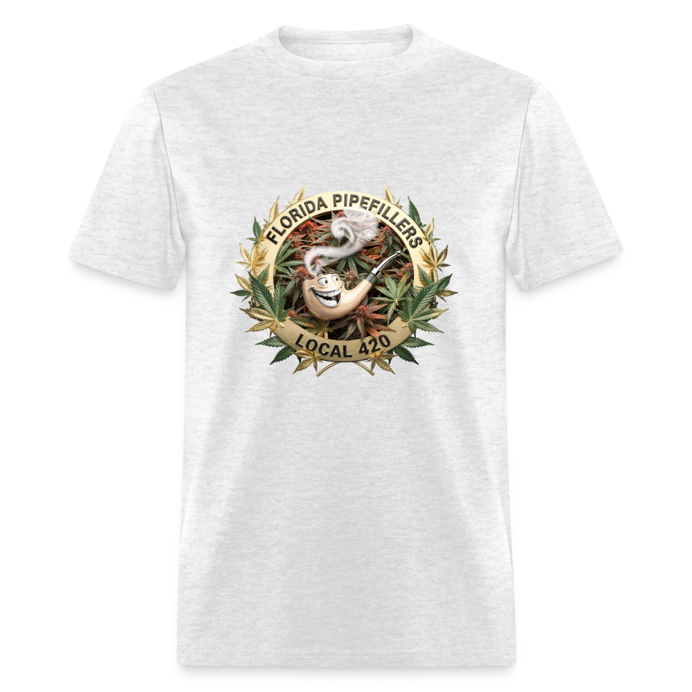 FLORIDA PIPEFILLERS LOCAL 420 F/B DESIGN Men's T-Shirt - light heather gray