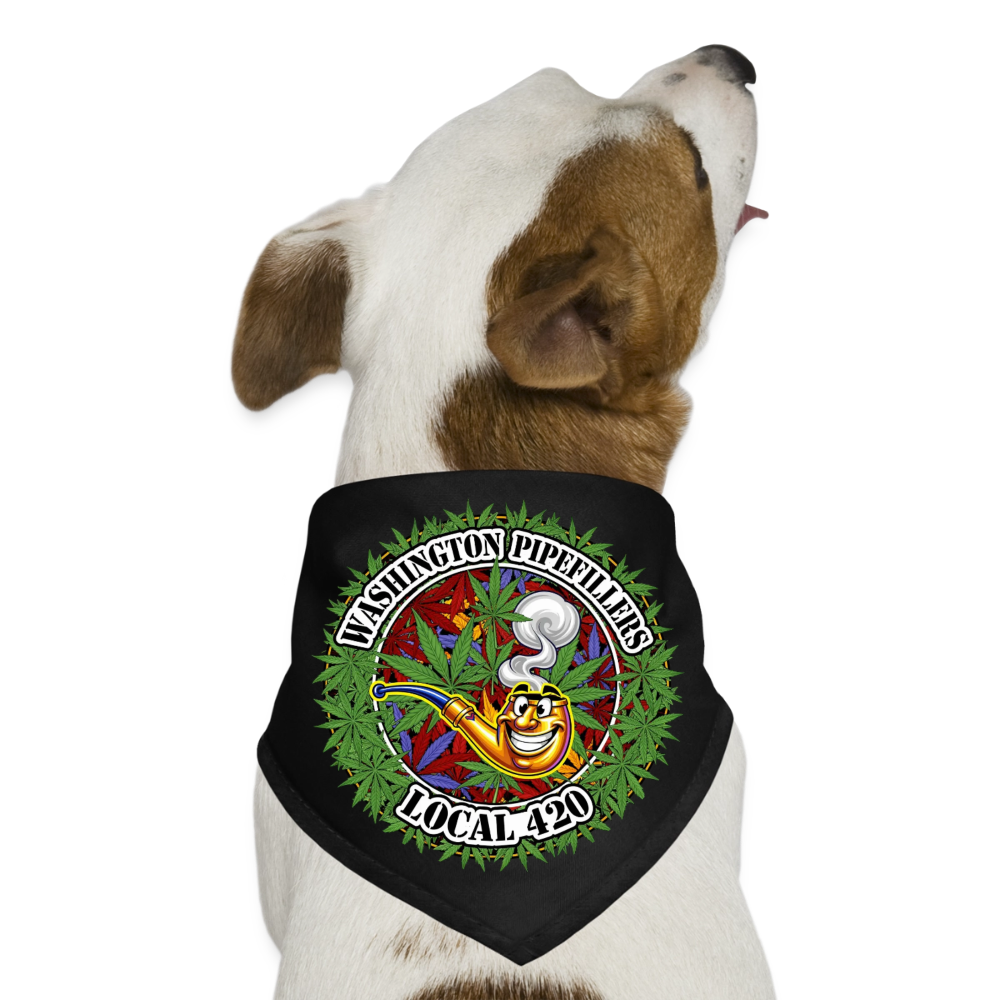 WASHINGTON PIPEFILLERS LOCAL 420 Union Dog Bandana - black