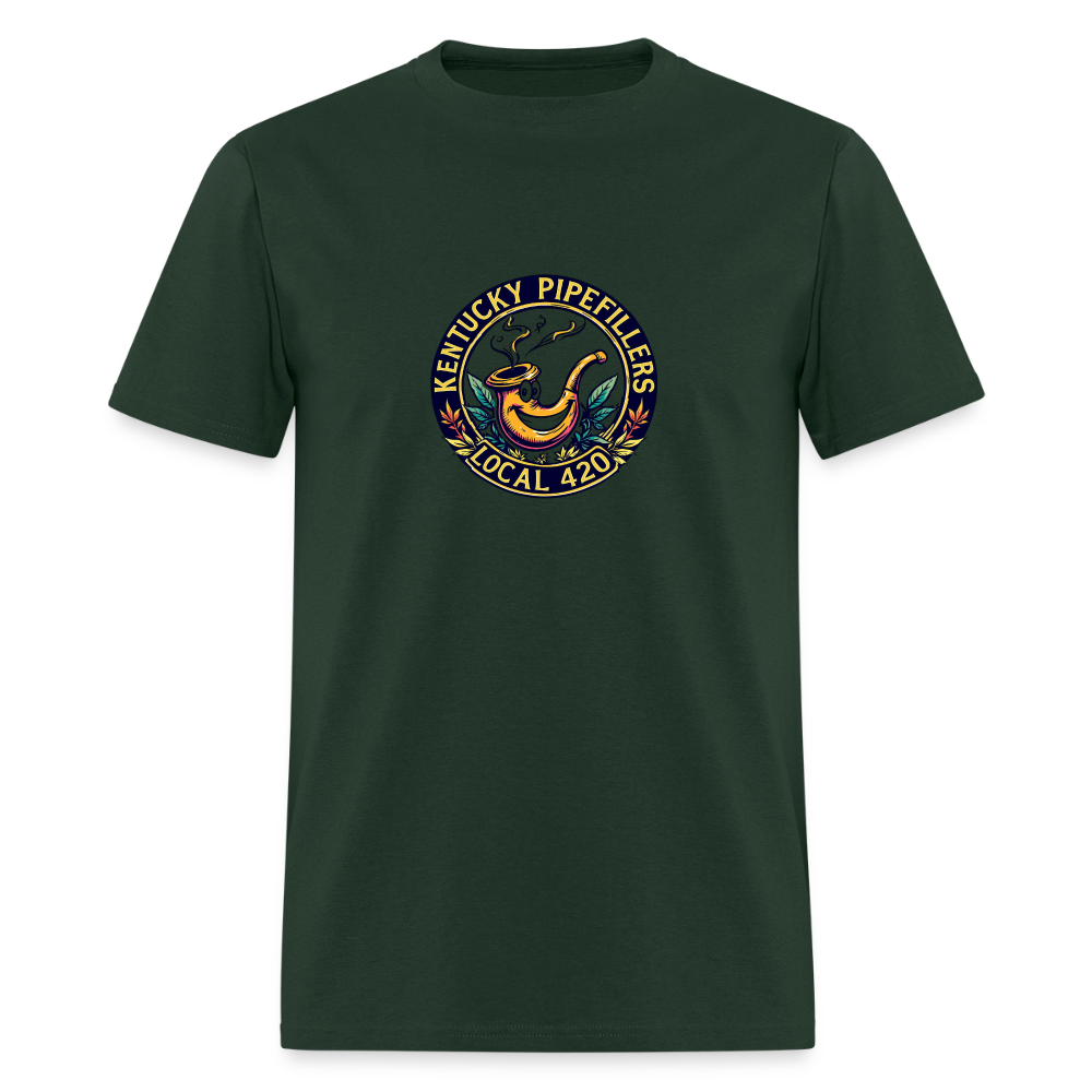 KENTUCKY  PIPEFILLERS LOCAL 420 Men's T-Shirt - forest green