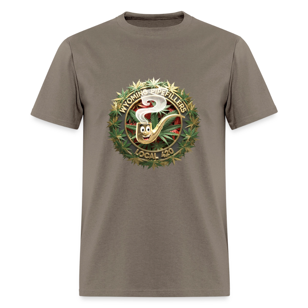 WYOMING PIPEFILLERS LOCAL 420 F/B DESIGN Men's Hoodie - safari