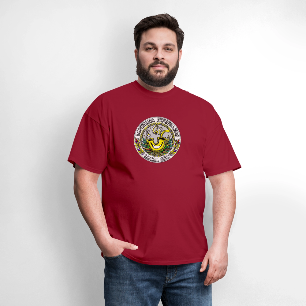 LOUISIANA PIPEFILLERS LOCAL 420 Men's T-Shirt - true red