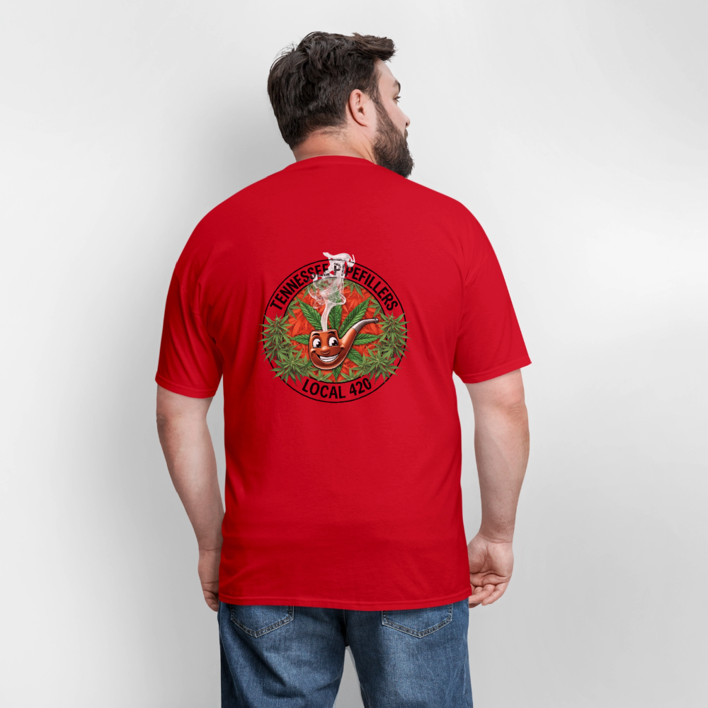 TENNESSEE PIPEFILLERS LOCAL 420 Men's T-Shirt - red