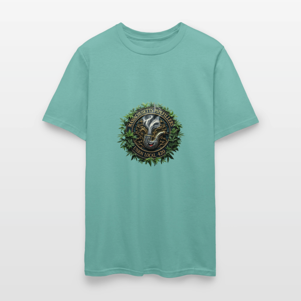 MASSACHUSETTS PIPEFILLERS UNION LOCAL 420 Men's T-Shirt - aquatic