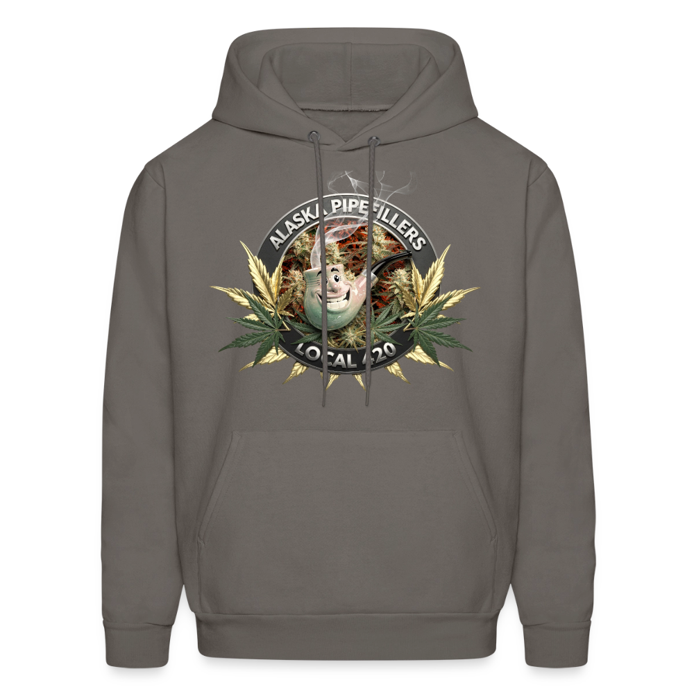 ALASKA  PIPEFILLERS LOCAL 420 F/B DESIGN Men's Hoodie - asphalt gray