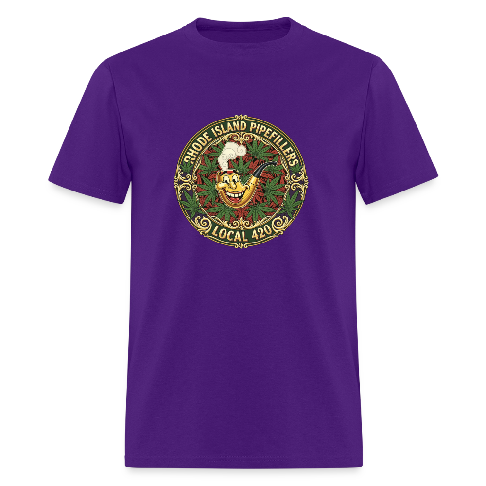 TEXAS PIPEFILLERS LOCAL 420 Men's T-Shirt - purple