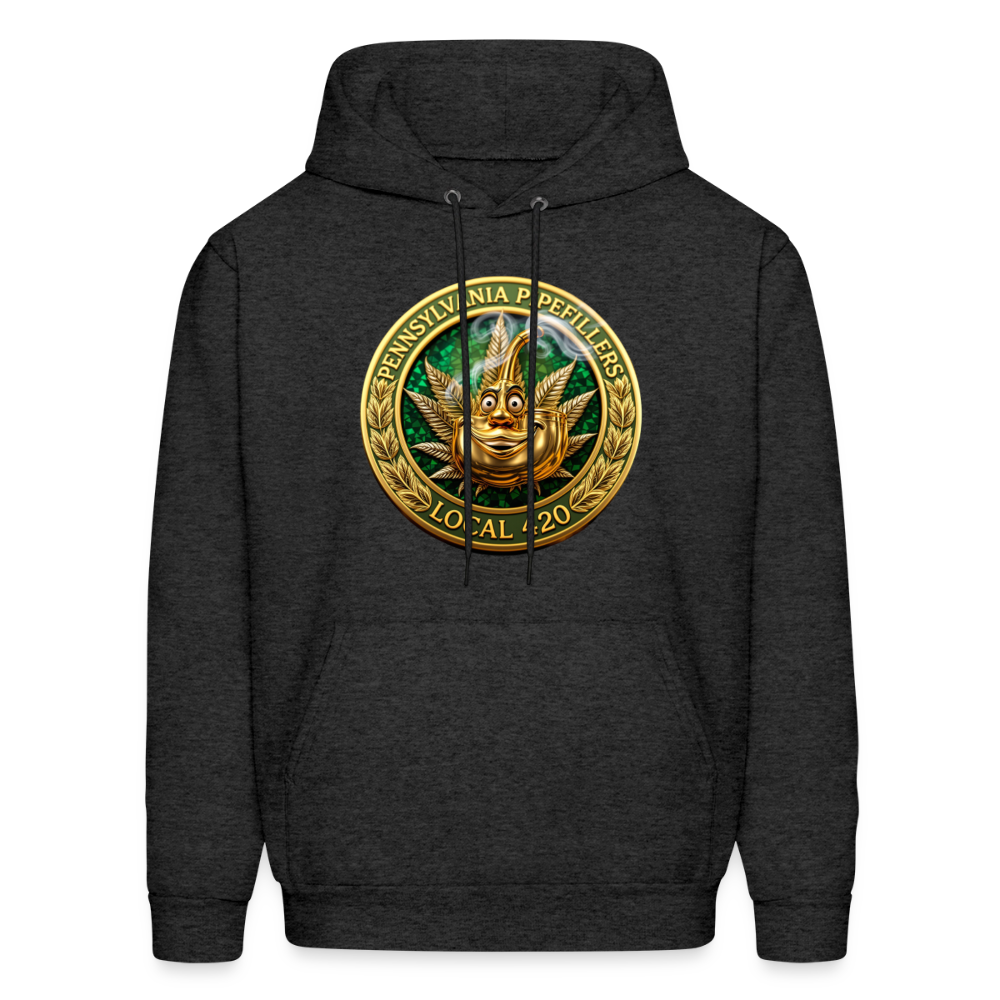 PENNSYLVANIA  PIPEFILLERS LOCAL 420 Men's Hoodie - charcoal grey