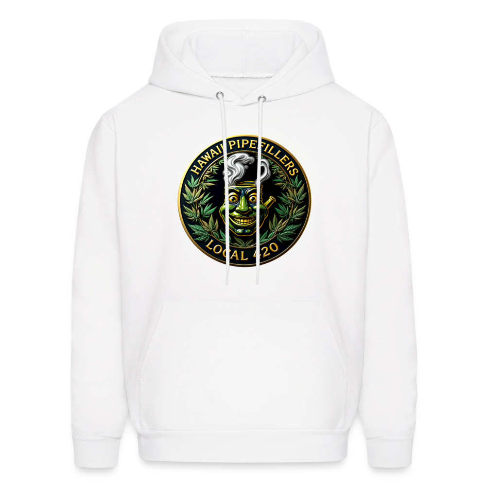 HAWAII PIPEFILLERS LOCAL 420 Men's Hoodie - white