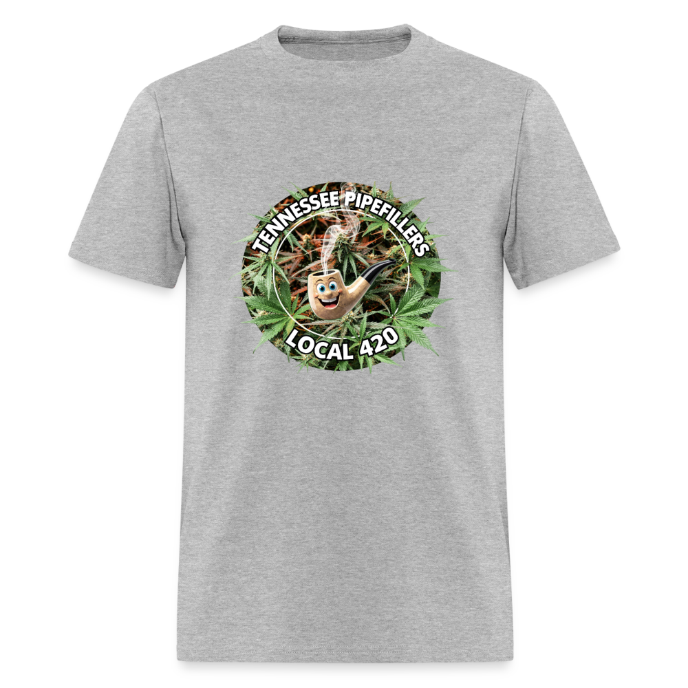 TENNESSEE PIPEFILLERS LOCAL 420 F/B DESIGN Men's T-Shirt - heather gray