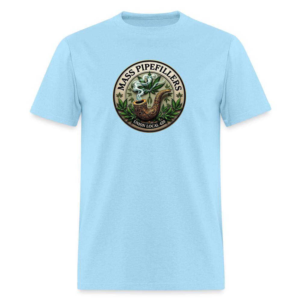 MASS PIPEFILLERS LOCAL 420 Men's T-Shirt - powder blue