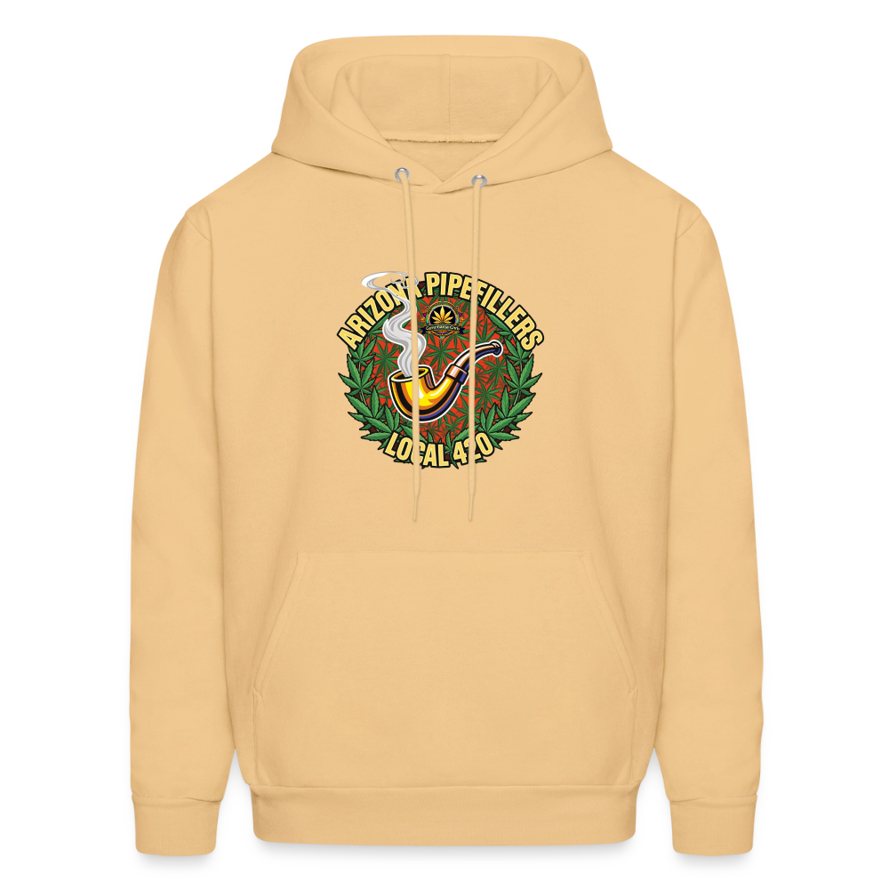 ARIZONA PIPEFILLERS LOCAL 420 Men's Hoodie - light gold 
