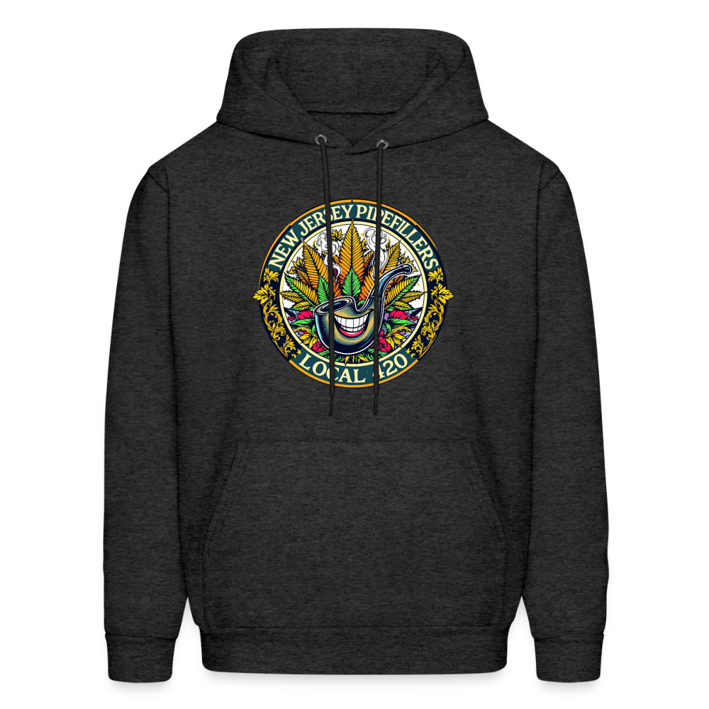 NEW JERSEY PIPEFILLERS LOCAL 420 Men's Hoodie - charcoal grey
