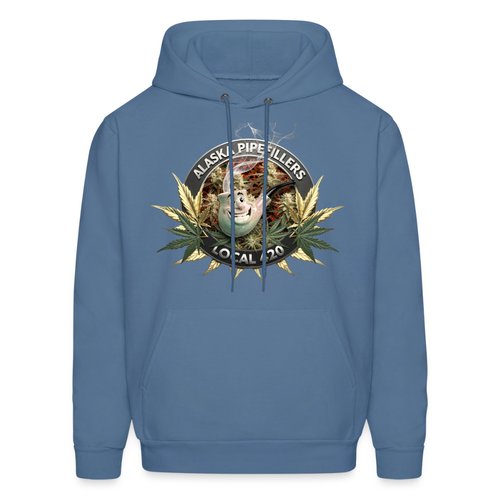 ALASKA  PIPEFILLERS LOCAL 420 F/B DESIGN Men's Hoodie - denim blue