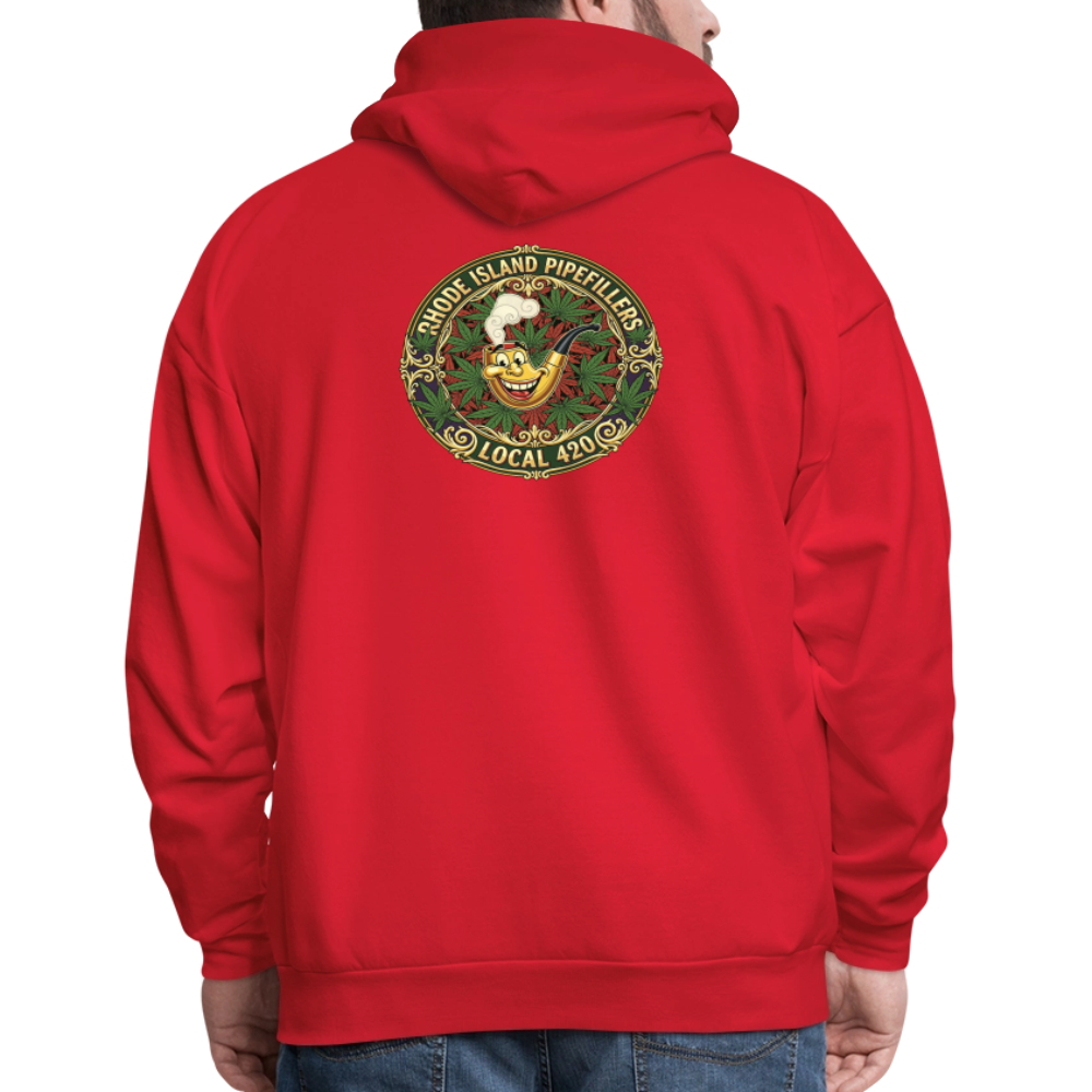 TEXAS PIPEFILLERS LOCAL 420 F/B DESIGN Men's Hoodie - red