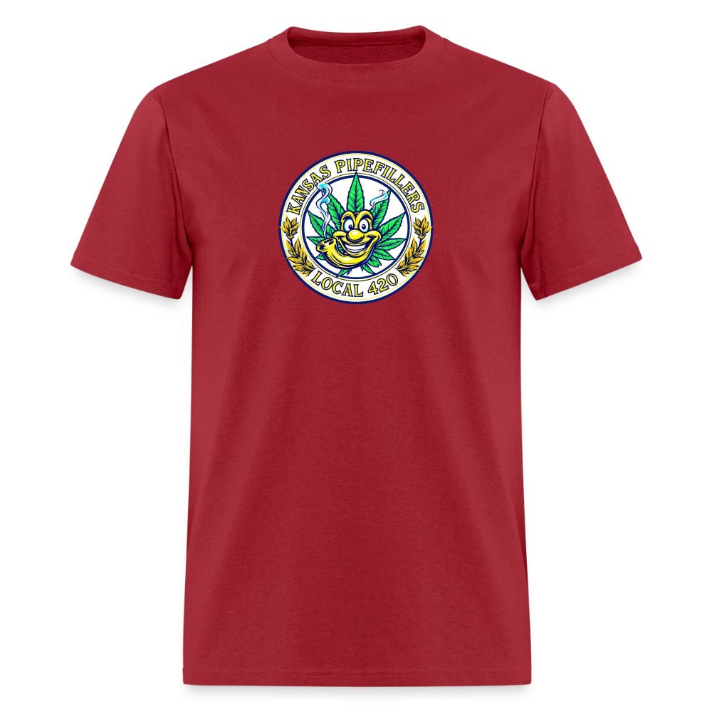 KANSAS PIPEFILLERS LOCAL 420 Men's T-Shirt - true red