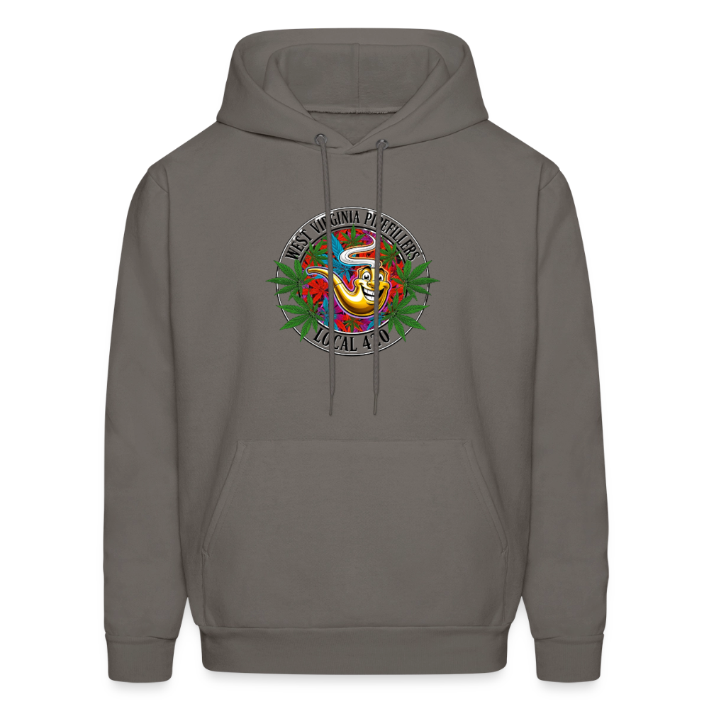 WEST VIRGINIA PIPEFILLERS LOCAL 420 F/B DESIGN  Men's  Hoodie - asphalt gray