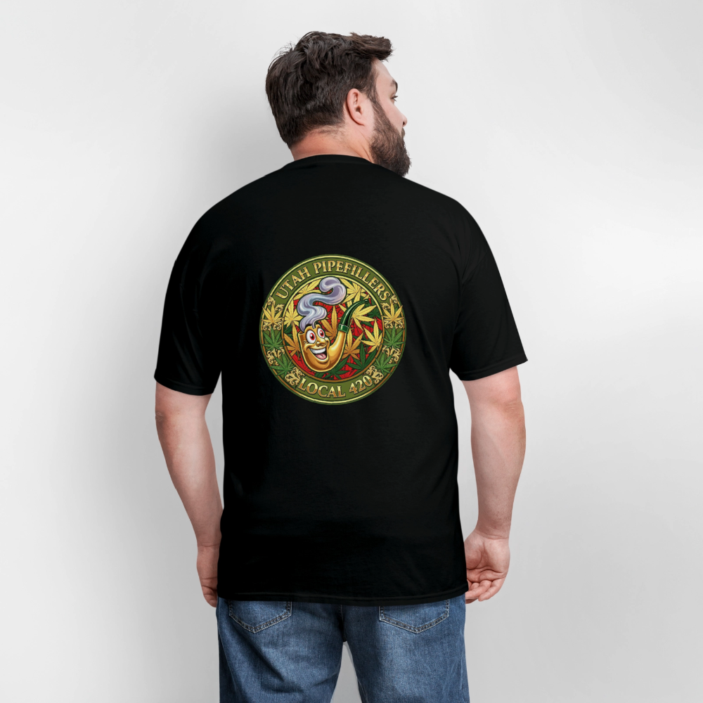 UTAH PIPEFILLERS LOCAL 420 F/B DESIGN Men's T-Shirt - black