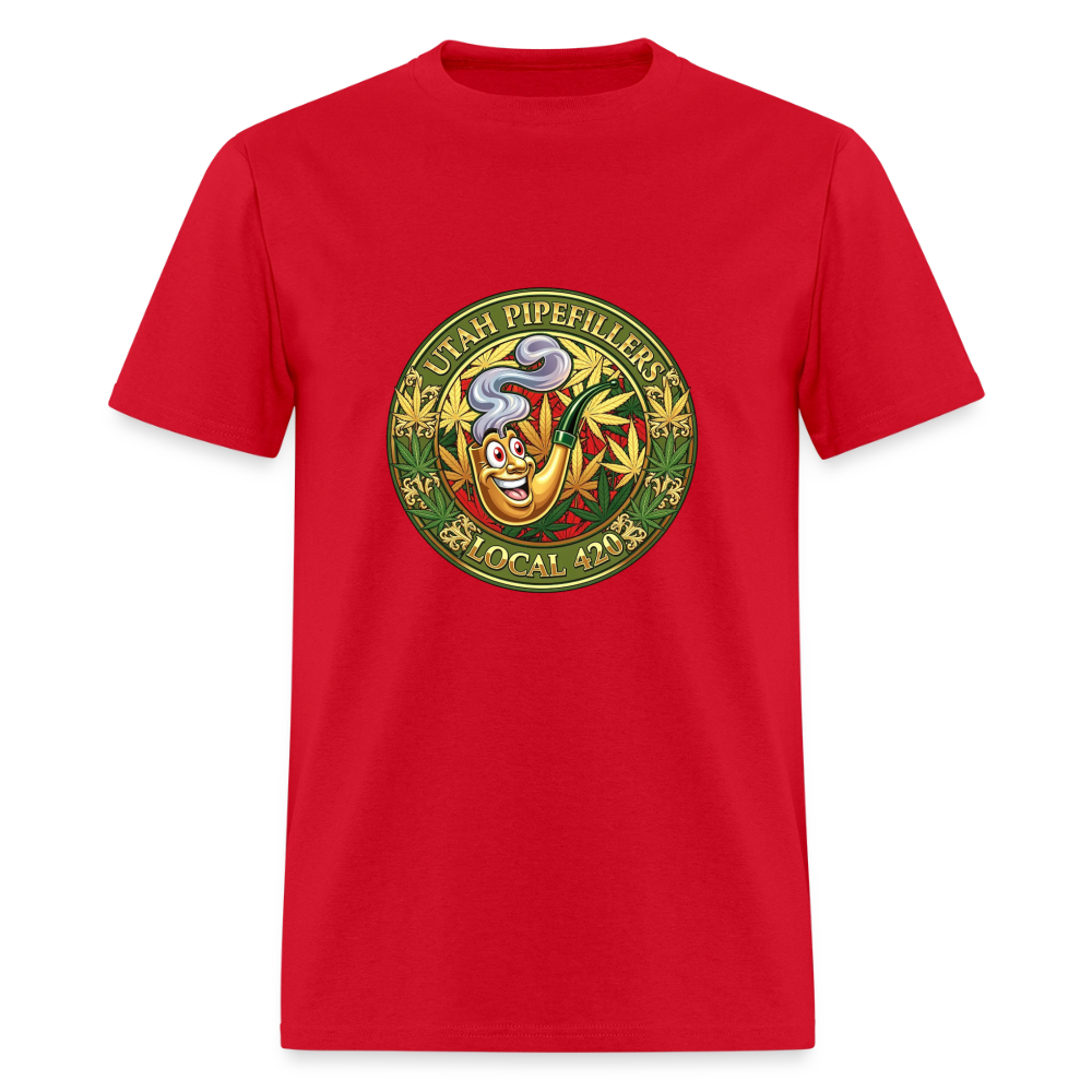 UTAH PIPEFILLERS LOCAL 420 F/B DESIGN Men's T-Shirt - red