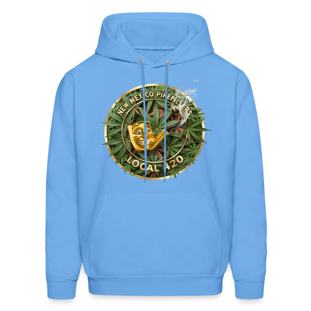 NEW MEXICO PIPEFILLERS LOCAL 420 Men's Hoodie - carolina blue