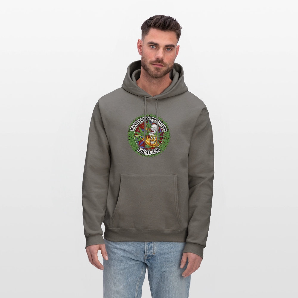 WASHINGTON PIPEFILLERS LOCAL 420 Men's Hoodie - asphalt gray
