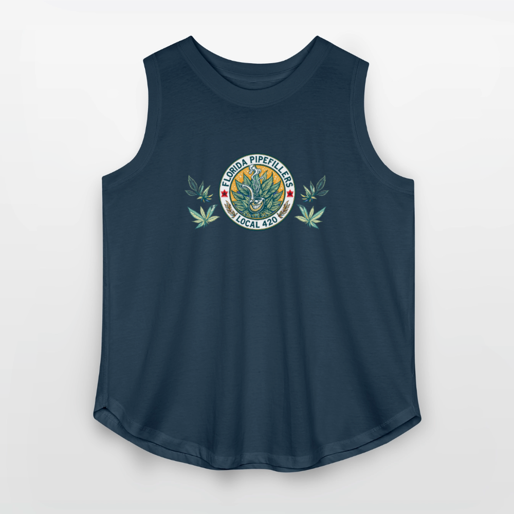 FLORIDA PIPEFILLERS LOCAL 420 F/B DESIGN Women's Curvy Relaxed Tank Top - denim