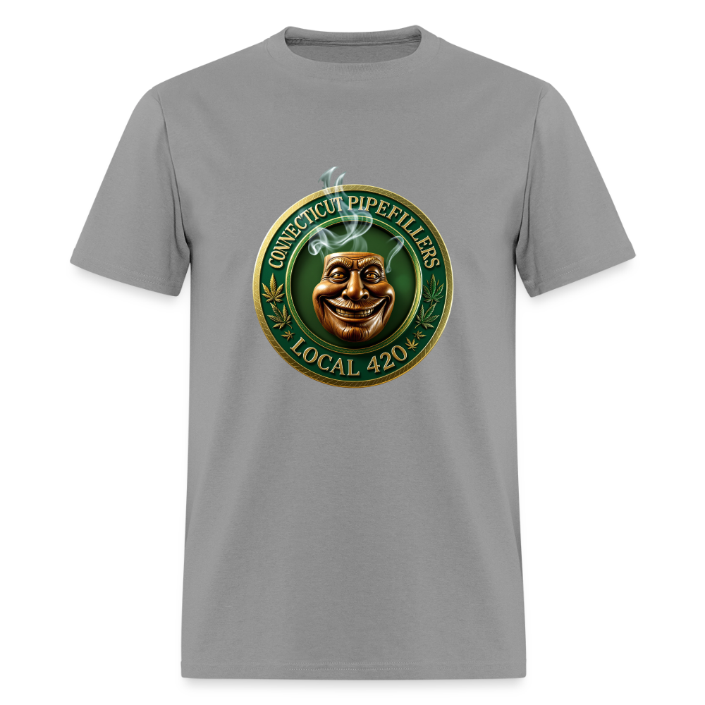 CONNECTICUT PIPEFILLERS LOCAL 420 DESIGN Men's T-Shirt - rock