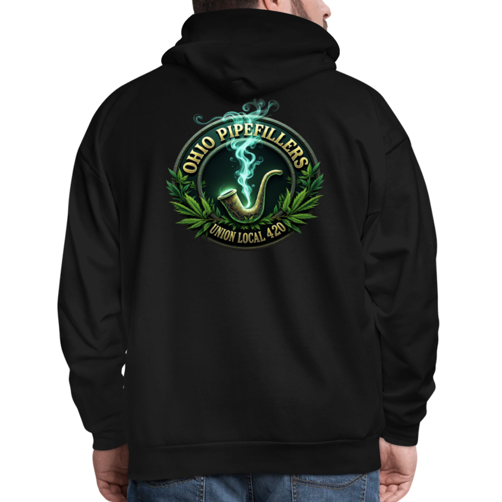 OHIO PIPEFILLERS UNION LOCAL 420 F/B DESIGNS Men's Hoodie - black