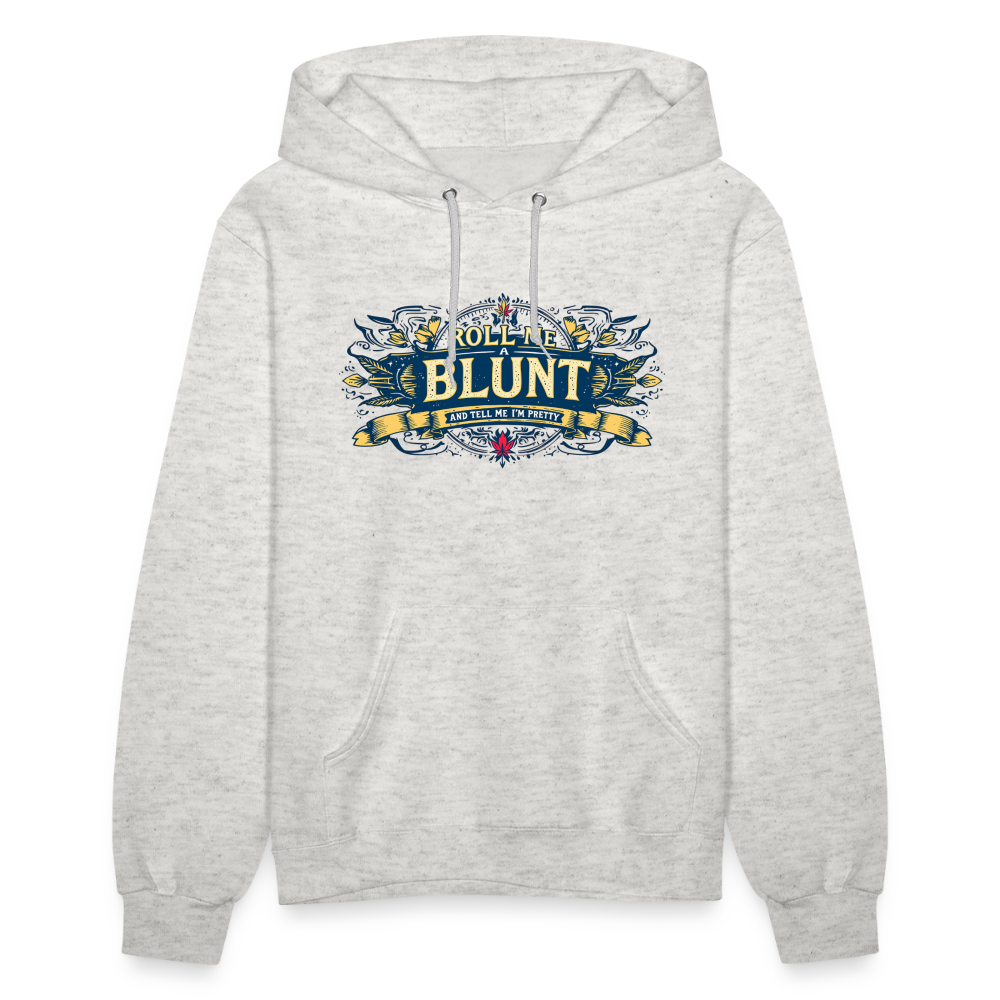 ROLL ME A BLUNT Women's Hoodie - heather oatmeal