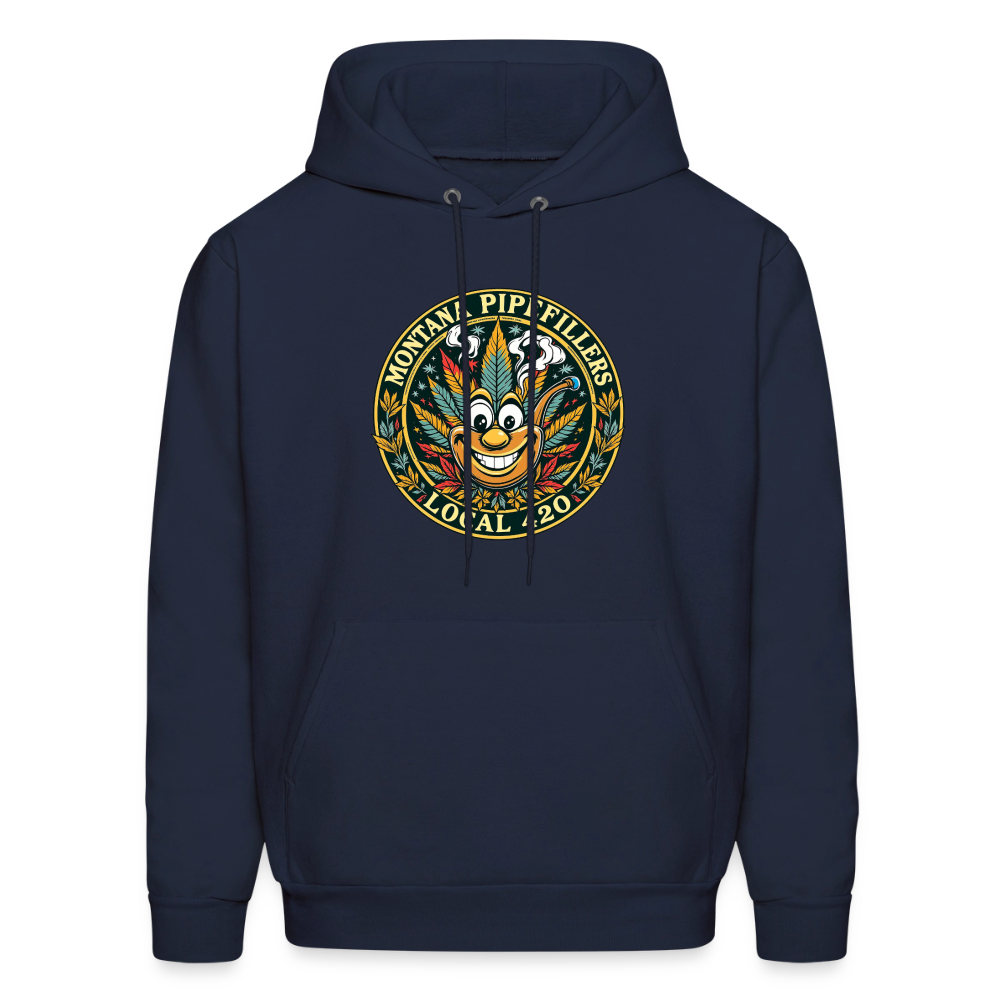 MONTANA PIPEFILLERS LOCAL 420 Men's Hoodie - navy