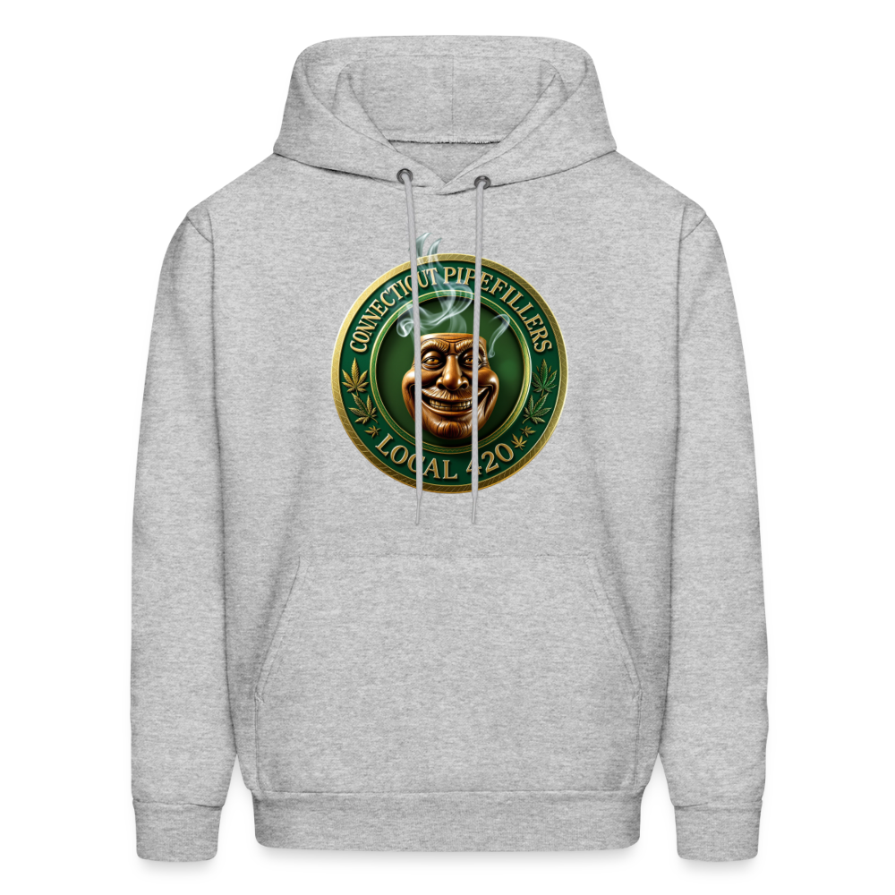 CONNECTICUT PIPEFILLERS LOCAL 420 F/B DESIGN Men's  Hoodie - heather gray