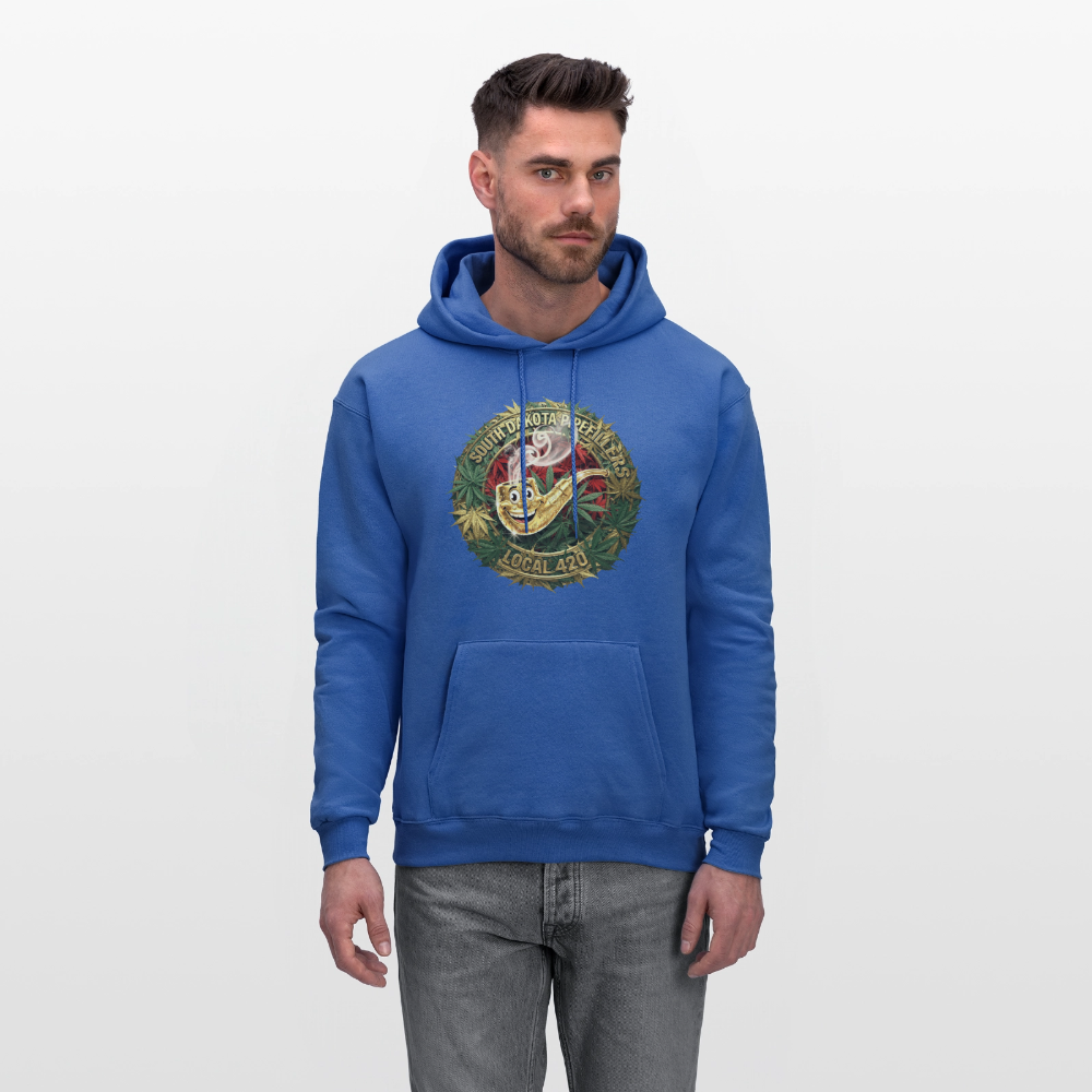 SOUTH DAKOTA PIPEFILLERS LOCAL 420  F/B DESIGN Men's Hoodie - royal blue