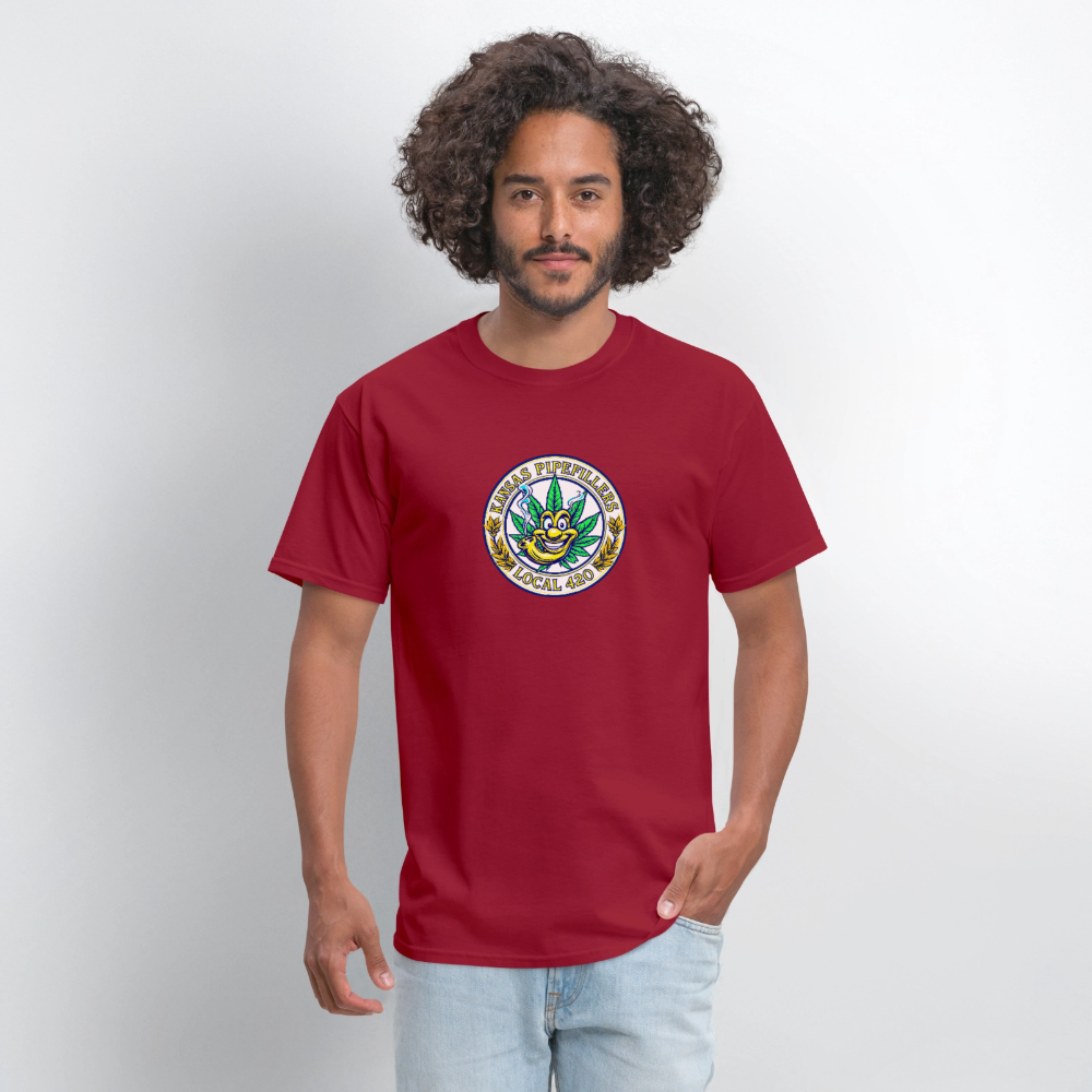 KANSAS PIPEFILLERS LOCAL 420 Men's T-Shirt - true red