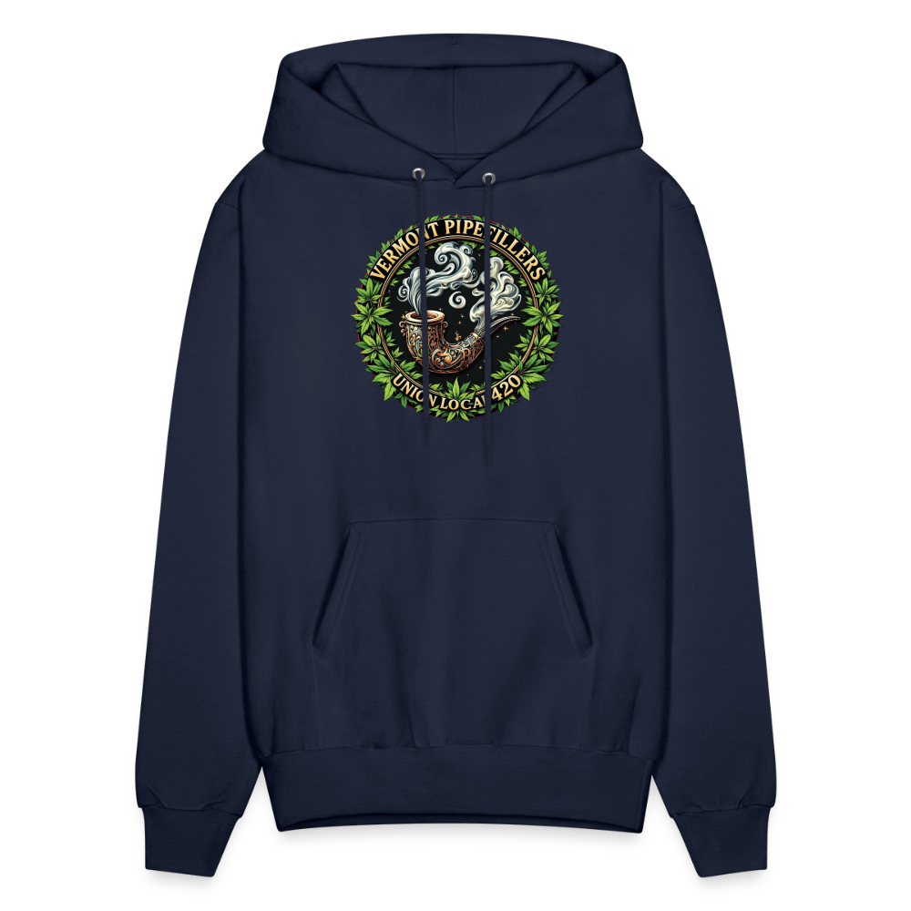 VERMONT PIPEFILLERS LOCAL 420 Men's Hoodie - navy