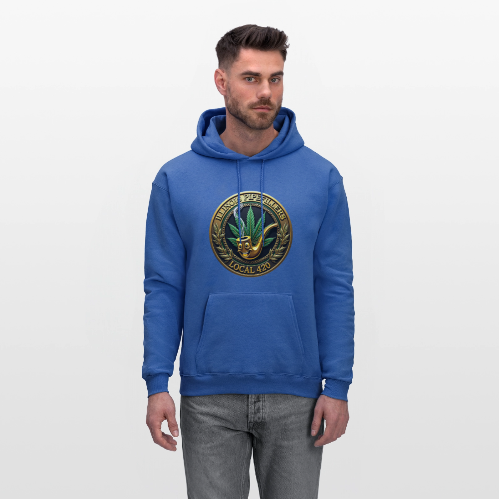 ILLINOIS PIPEFILLERS LOCAL 420  Men's Hoodie - royal blue