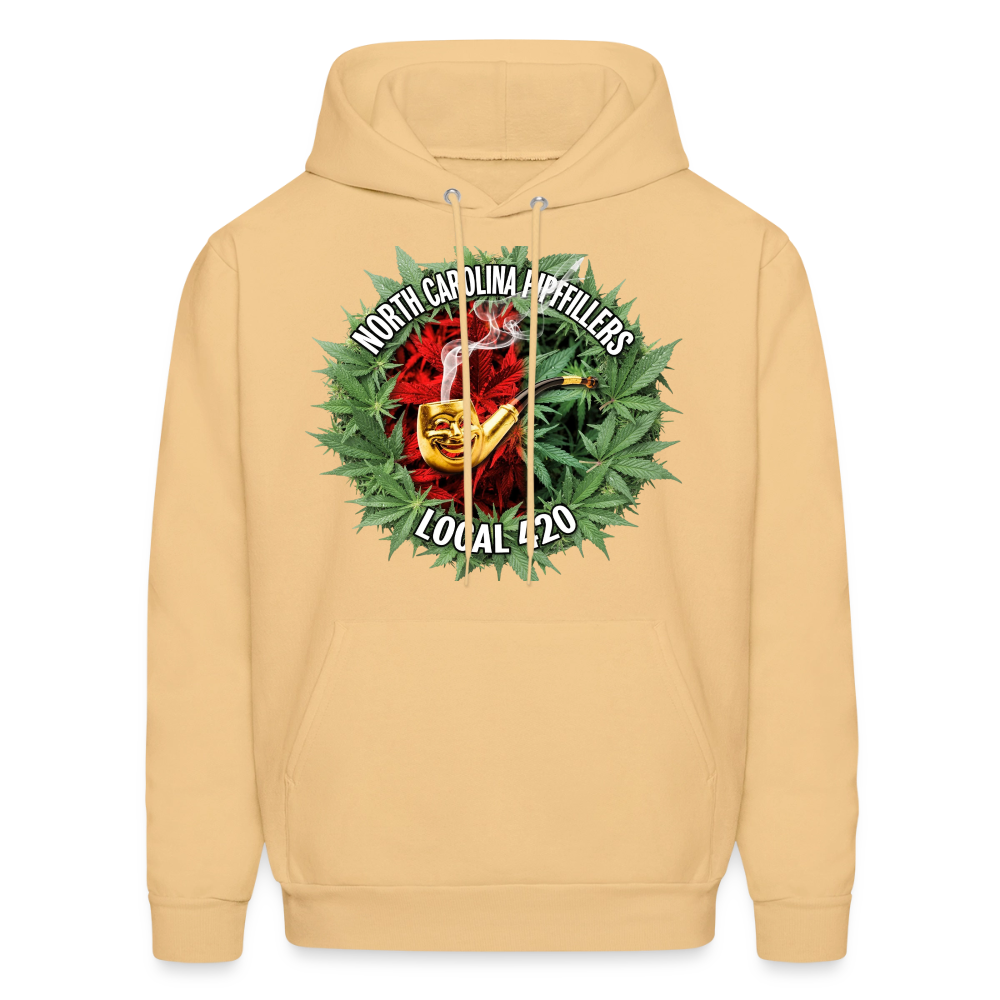 NORTH CAROLINA  PIPEFILLERS LOCAL 420 Men's Hoodie - light gold 