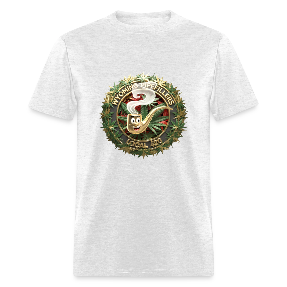 WYOMING PIPEFILLERS LOCAL 420 Men's T-Shirt - light heather gray