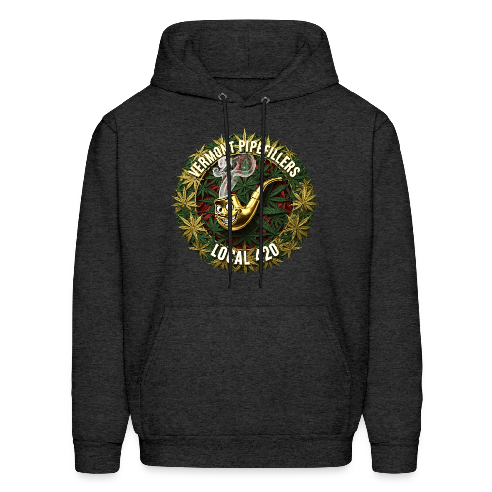 VERMONT PIPEFILLERS LOCAL 420  F/B DESIGN Men's  Hoodie - charcoal grey