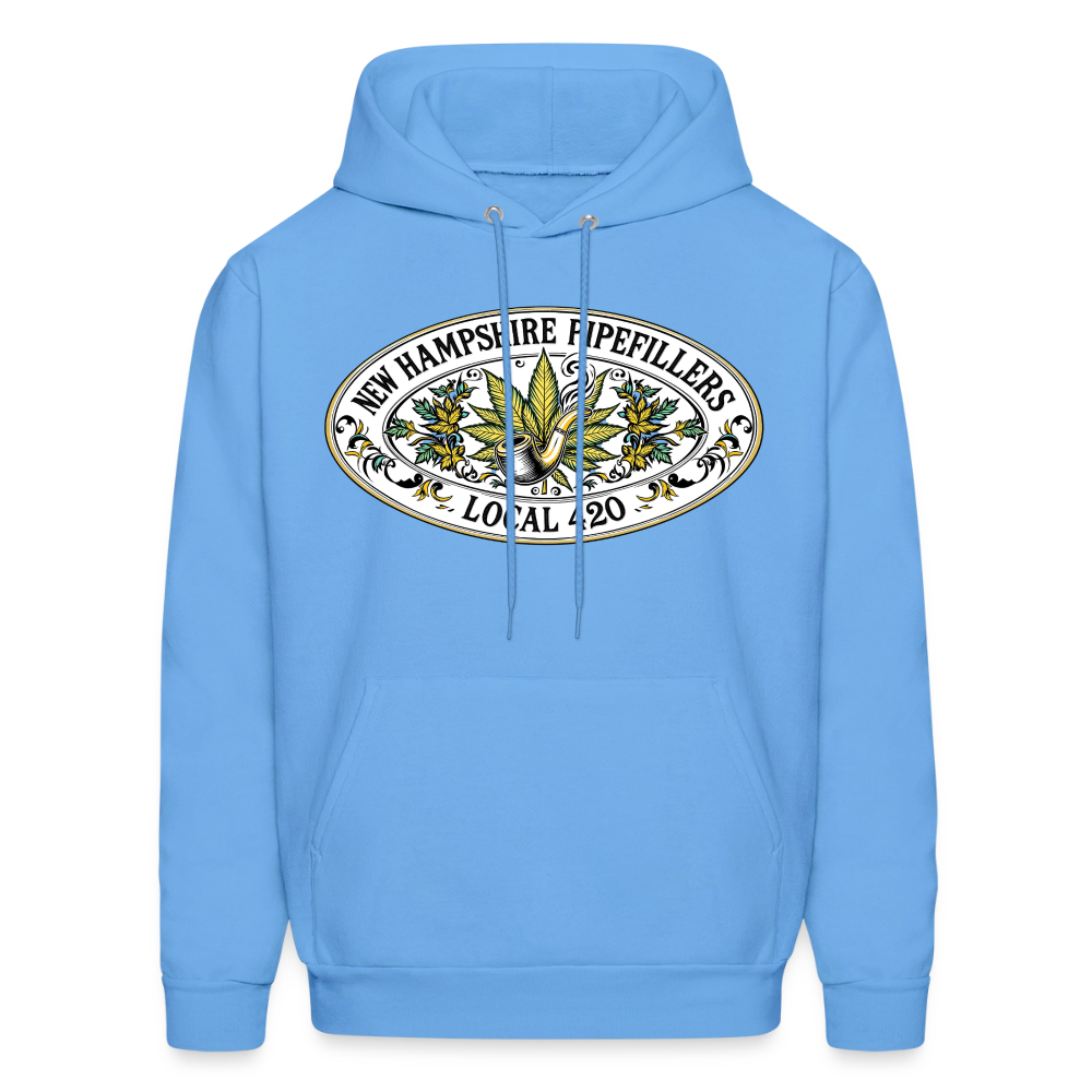NEW HAMPSHIRE PIPEFILLERS LOCAL 420 Men's Hoodie - carolina blue
