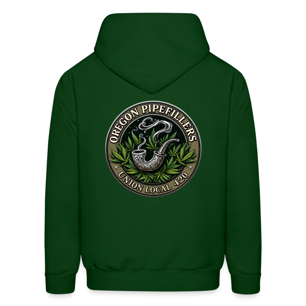 OREGON PIPEFILLERS UNION LOCAL 420 Men's Hoodie - forest green