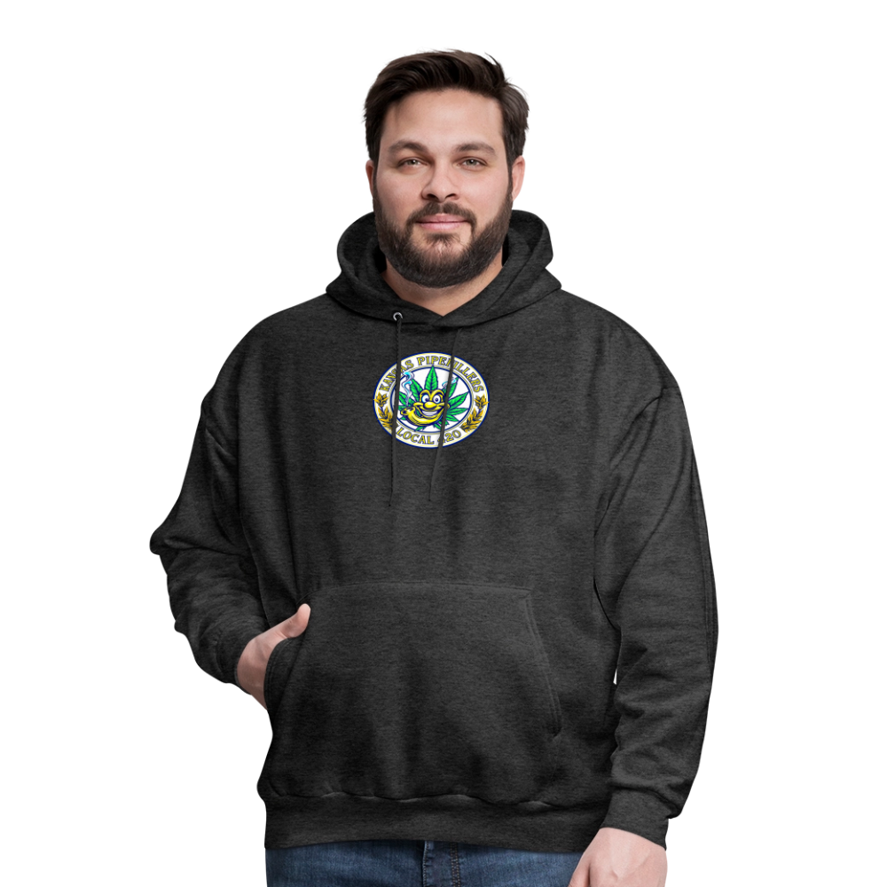 KANSAS PIPEFILLERS LOCAL 420 F/B DESIGNS  Men's Hoodie - charcoal grey